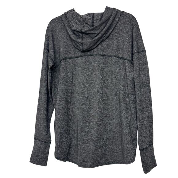 GapFit Gray Lightweight Pullover Hoodie Womens Medium Athleisure Gorpcore - Picture 7 of 7